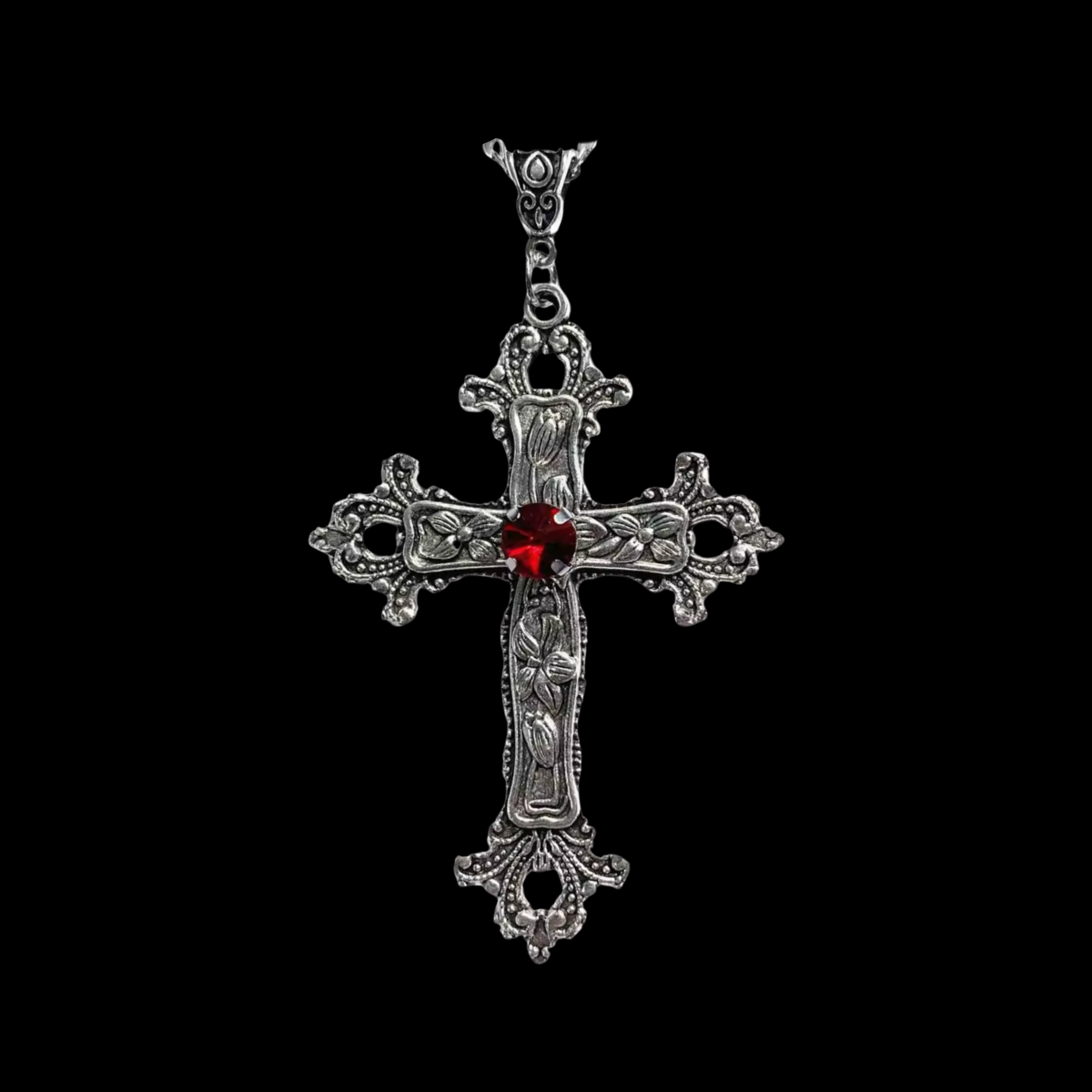 Gemstone Cross Chain