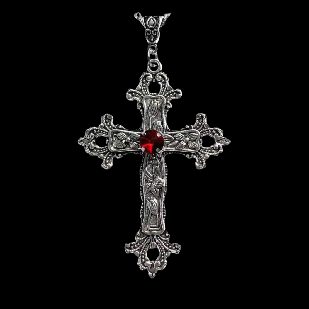 Gemstone Cross Chain