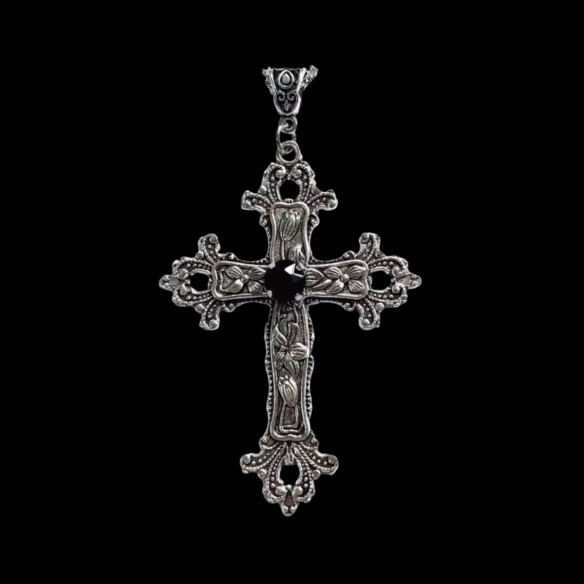 Gemstone Cross Chain