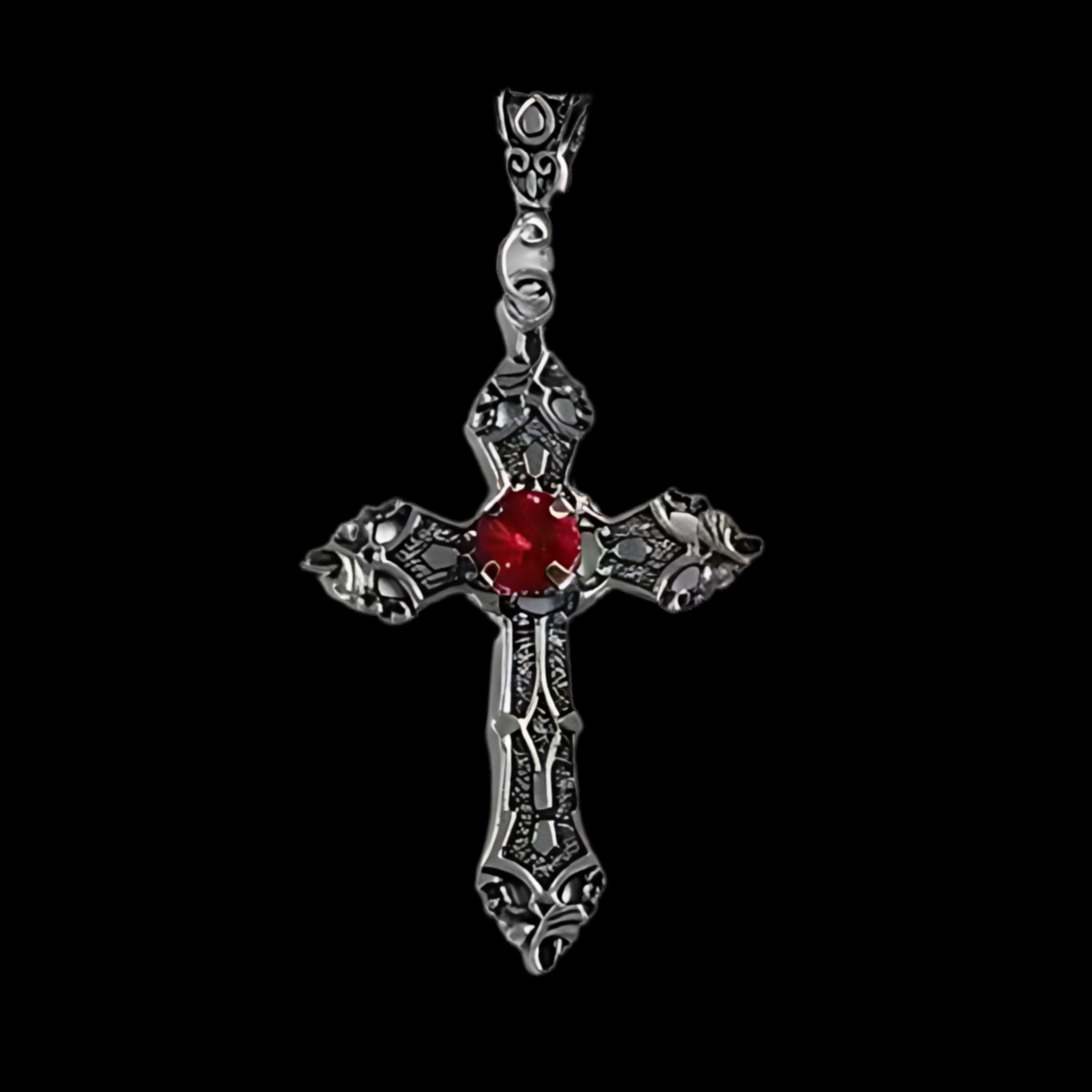 Gemstone Cross Chain